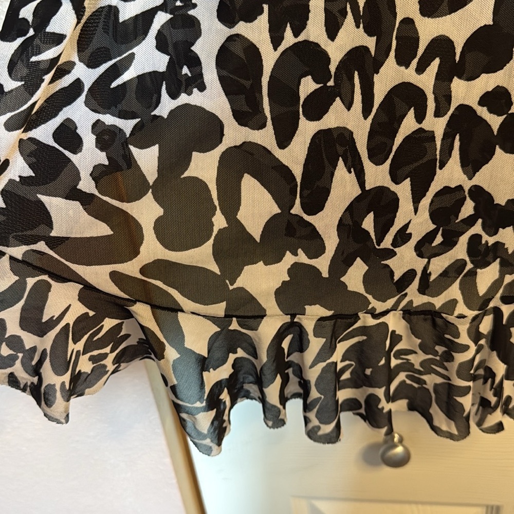Bleu Rod Beattie Black and White Patterned Cover up S/M - Picture 2 of 8
